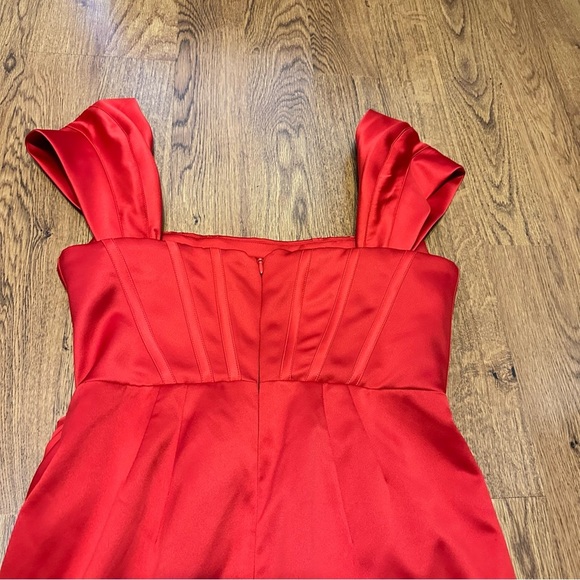 House of CB London Red Loretta Dress Size L+ 14-16 - Picture 6 of 14
